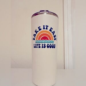 Life is Good tumbler trio! Like brand new! White & Navy tumbler never used🤍💙